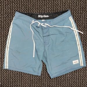 Light Blue rhythm board shorts size 30 waist